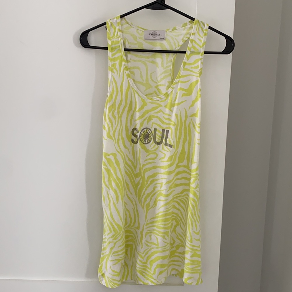 SoulCycle Women’s Racerback Neon Tank Size XS